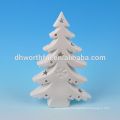 Excellent ceramic white christmas tree ornament with led light